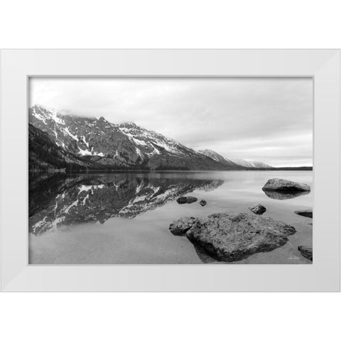 Jenny Lake    White Modern Wood Framed Art Print by Deiter, Lori