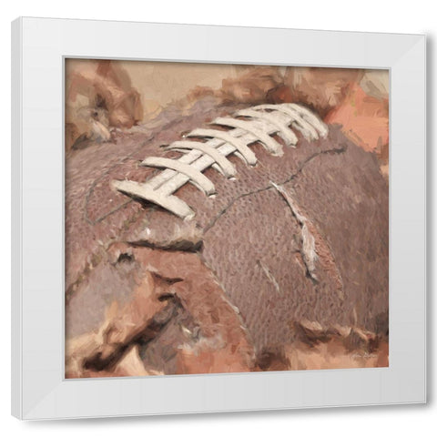 Football Season White Modern Wood Framed Art Print by Deiter, Lori