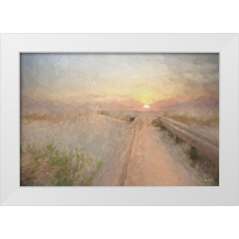 Daybreak White Modern Wood Framed Art Print by Deiter, Lori