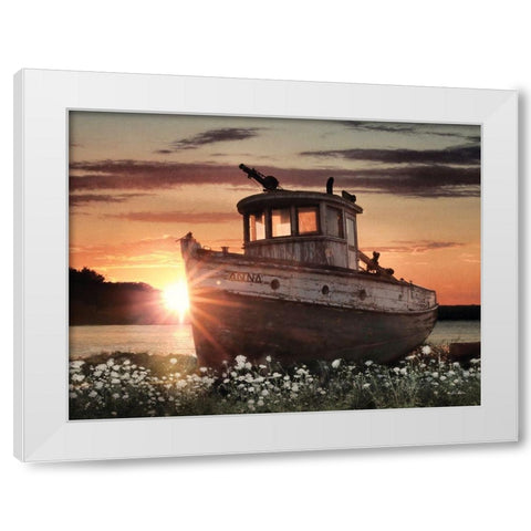 Anna White Modern Wood Framed Art Print by Deiter, Lori