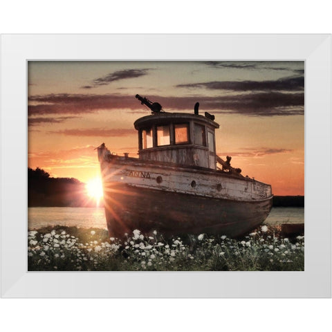 Anna White Modern Wood Framed Art Print by Deiter, Lori