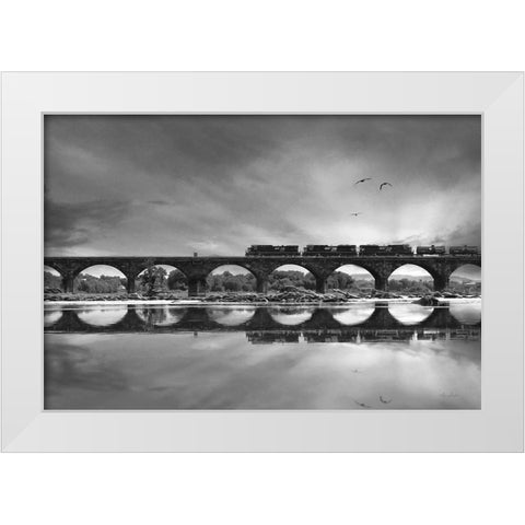 All Aboard   White Modern Wood Framed Art Print by Deiter, Lori