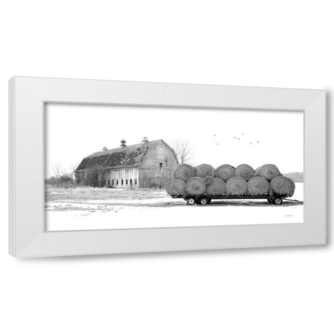 Clayton Farm White Modern Wood Framed Art Print by Deiter, Lori