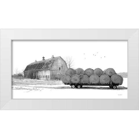 Clayton Farm White Modern Wood Framed Art Print by Deiter, Lori