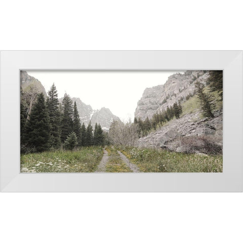 Road to Tetons White Modern Wood Framed Art Print by Deiter, Lori