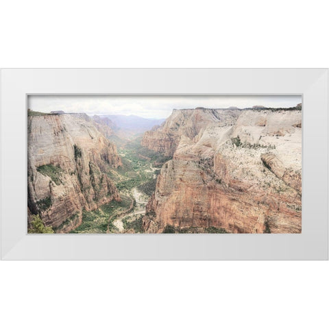 Zion National Park White Modern Wood Framed Art Print by Deiter, Lori