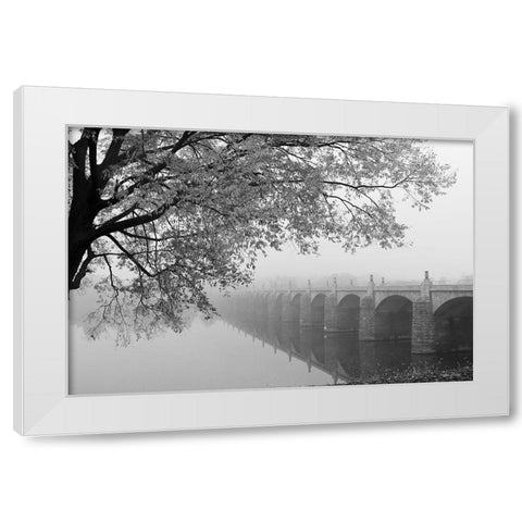 Dont Be Afraid White Modern Wood Framed Art Print by Deiter, Lori