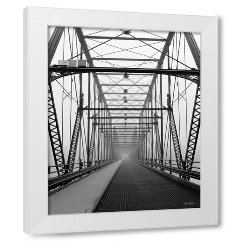 Life is a Bridge White Modern Wood Framed Art Print by Deiter, Lori