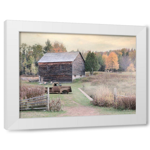 Fall on the Farm I White Modern Wood Framed Art Print by Deiter, Lori