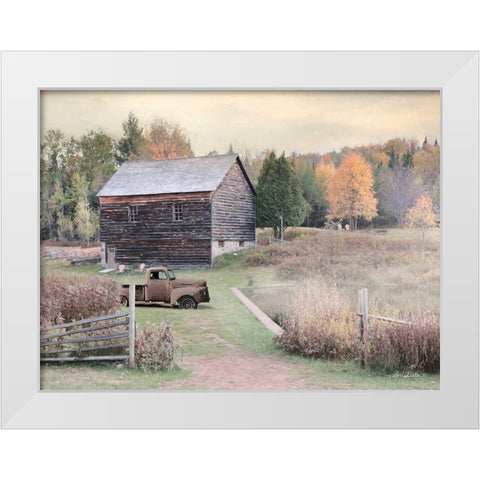Fall on the Farm I White Modern Wood Framed Art Print by Deiter, Lori