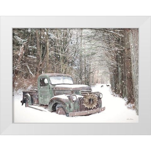 Man and Nature White Modern Wood Framed Art Print by Deiter, Lori