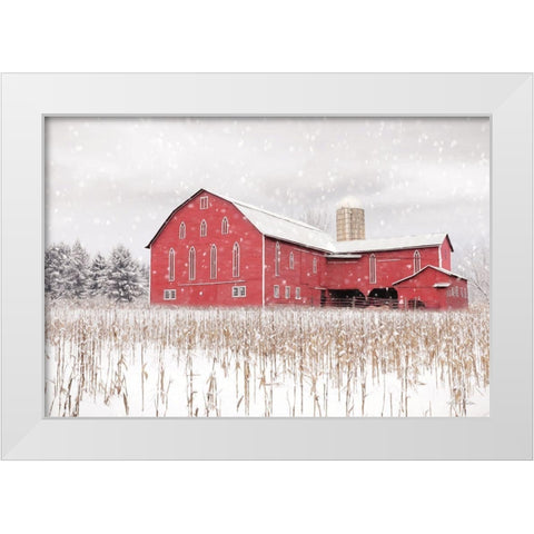 Belleville Countryside White Modern Wood Framed Art Print by Deiter, Lori