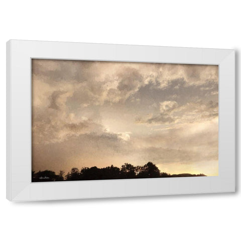 Bayside Sunset II White Modern Wood Framed Art Print by Deiter, Lori