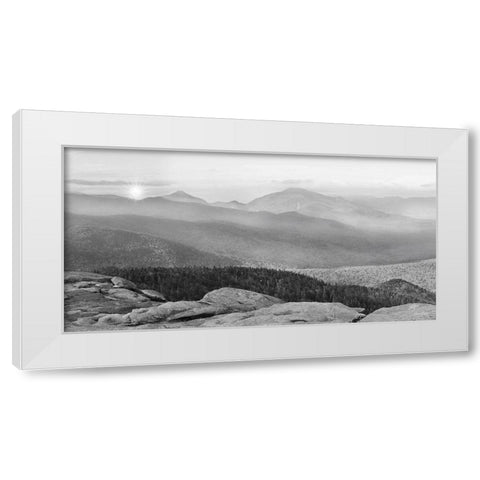 Cascade Mountain Sunrise White Modern Wood Framed Art Print by Deiter, Lori
