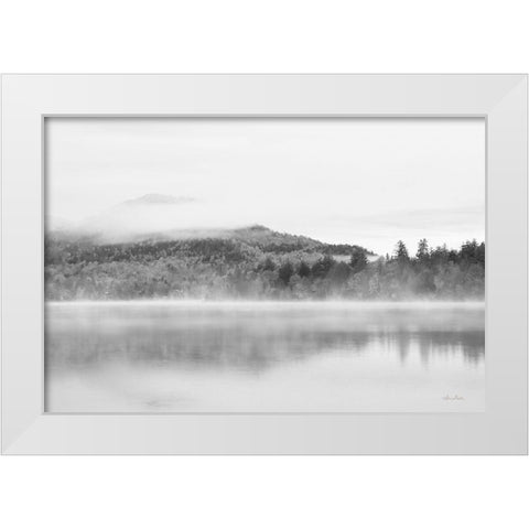 Foggy View White Modern Wood Framed Art Print by Deiter, Lori