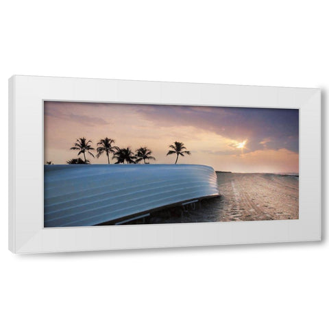 Beach Please White Modern Wood Framed Art Print by Deiter, Lori