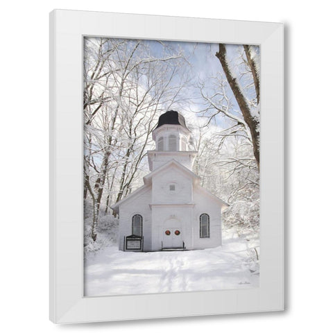Church in the Woods White Modern Wood Framed Art Print by Deiter, Lori