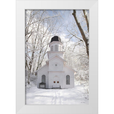 Church in the Woods White Modern Wood Framed Art Print by Deiter, Lori