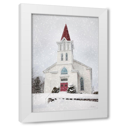 St. Johns Church in Winter White Modern Wood Framed Art Print by Deiter, Lori