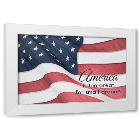America Isâ€¦ White Modern Wood Framed Art Print by Deiter, Lori