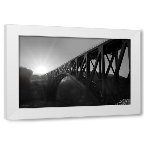 Letchworth Sunrise White Modern Wood Framed Art Print by Deiter, Lori