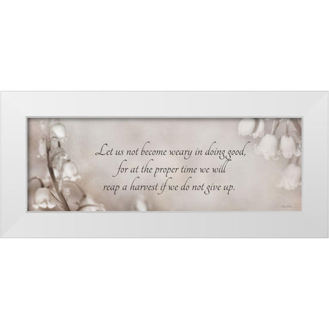 Doing Good White Modern Wood Framed Art Print by Deiter, Lori