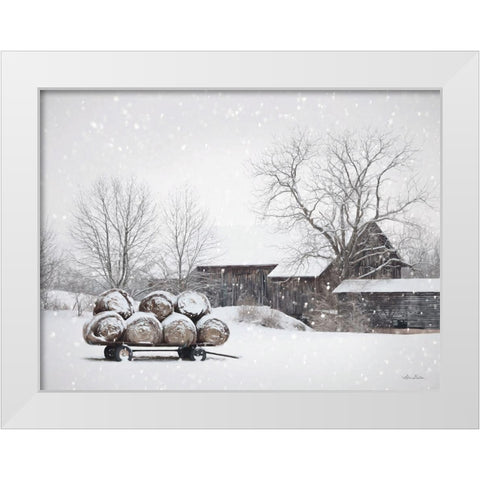 Winter Food White Modern Wood Framed Art Print by Deiter, Lori