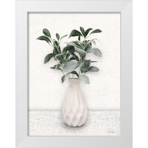 White Dreams White Modern Wood Framed Art Print by Deiter, Lori