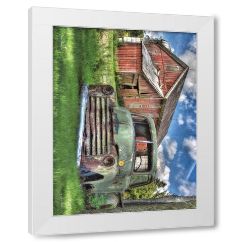 Days Gone By White Modern Wood Framed Art Print by Deiter, Lori