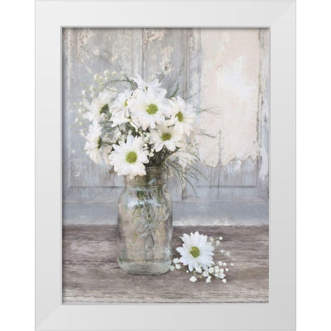 Farmhouse Floral II White Modern Wood Framed Art Print by Deiter, Lori