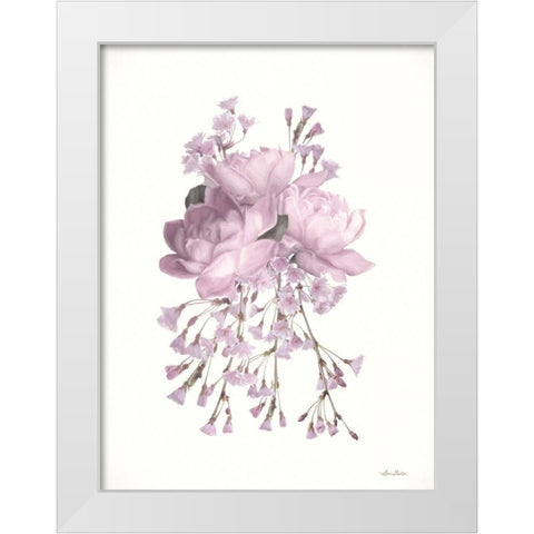 Roses and Blossoms I White Modern Wood Framed Art Print by Deiter, Lori