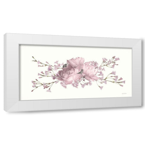 Roses and Blossoms II White Modern Wood Framed Art Print by Deiter, Lori