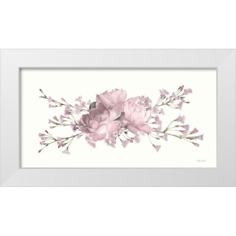 Roses and Blossoms II White Modern Wood Framed Art Print by Deiter, Lori