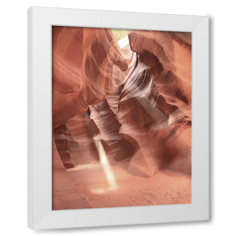 Antelope Canyon Sunbeams I White Modern Wood Framed Art Print by Deiter, Lori