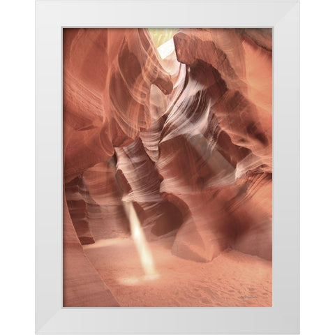 Antelope Canyon Sunbeams I White Modern Wood Framed Art Print by Deiter, Lori