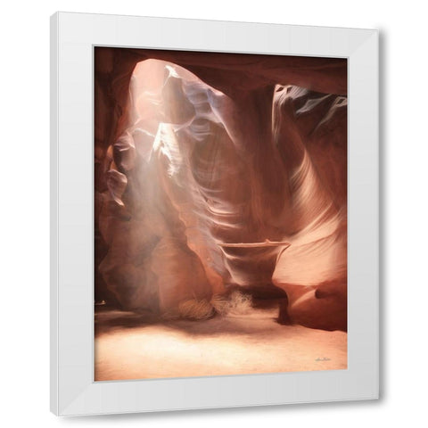 Antelope Canyon Sunbeams II White Modern Wood Framed Art Print by Deiter, Lori
