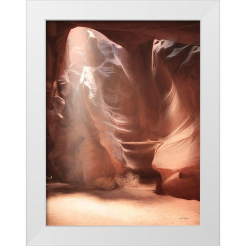 Antelope Canyon Sunbeams II White Modern Wood Framed Art Print by Deiter, Lori