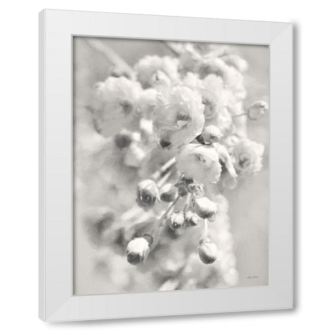 Painted Blossoms II White Modern Wood Framed Art Print by Deiter, Lori