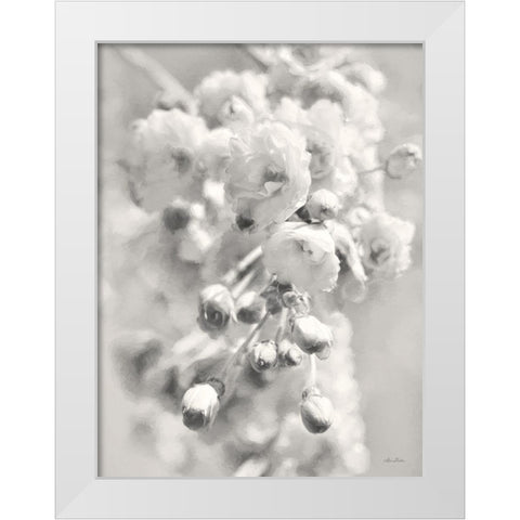 Painted Blossoms II White Modern Wood Framed Art Print by Deiter, Lori