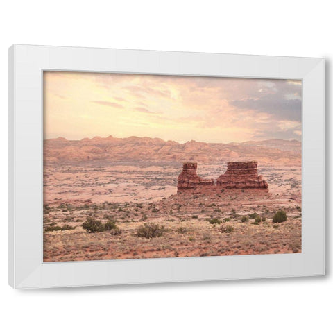 Dusty Desert II White Modern Wood Framed Art Print by Deiter, Lori