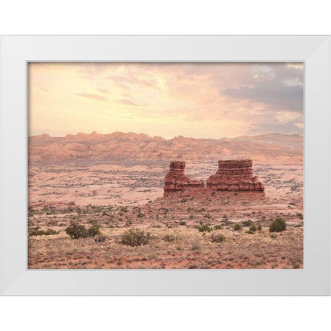 Dusty Desert II White Modern Wood Framed Art Print by Deiter, Lori