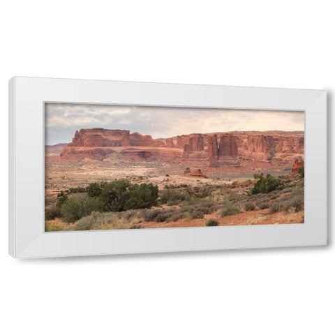 Dusty Desert V White Modern Wood Framed Art Print by Deiter, Lori