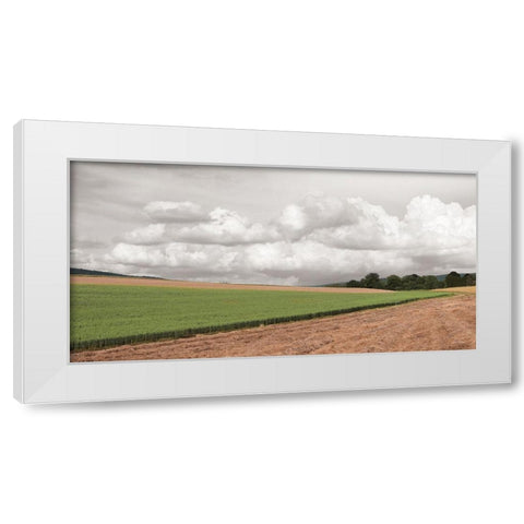 Country Storm Clouds White Modern Wood Framed Art Print by Deiter, Lori