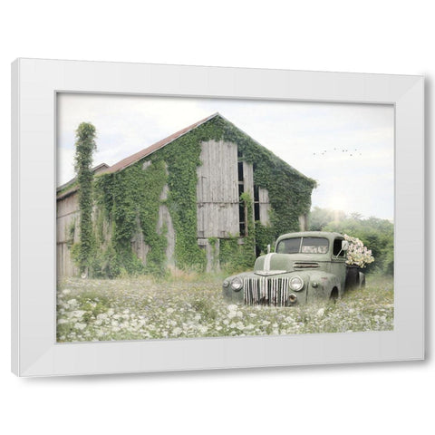 Overgrown White Modern Wood Framed Art Print by Deiter, Lori