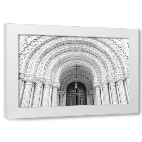 Masonic Entrance White Modern Wood Framed Art Print by Deiter, Lori