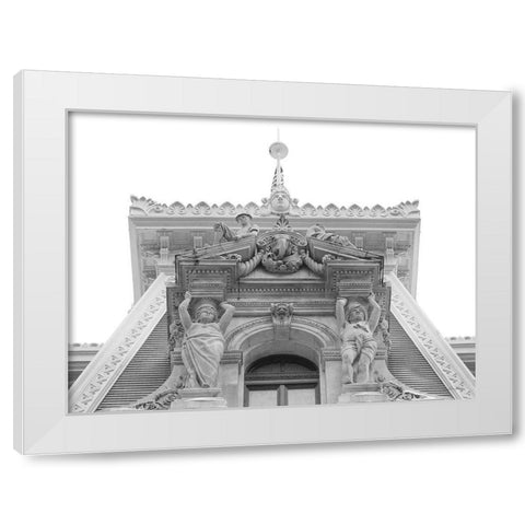 Philadelphia Architecture White Modern Wood Framed Art Print by Deiter, Lori
