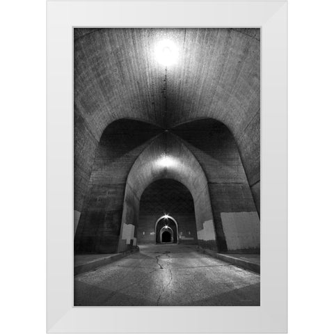 Beneath the State Street Bridge White Modern Wood Framed Art Print by Deiter, Lori