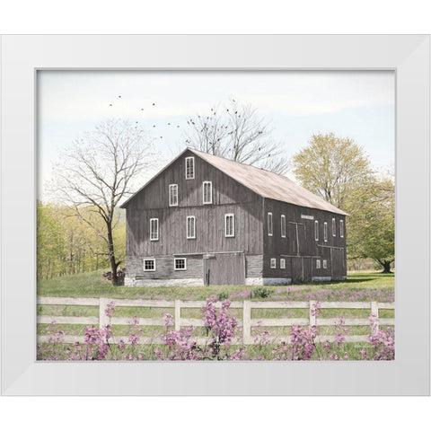 A New Season White Modern Wood Framed Art Print by Deiter, Lori