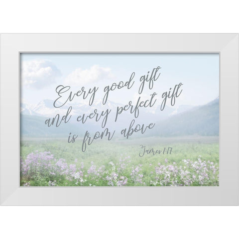 Every Good and Perfect Gift White Modern Wood Framed Art Print by Deiter, Lori