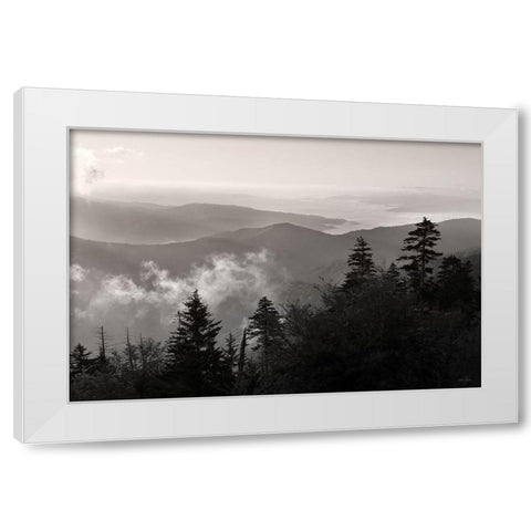 Mountain Layers 3 White Modern Wood Framed Art Print by Deiter, Lori